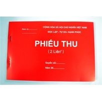 Phiếu thu Cacbon 2 liên