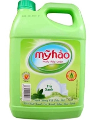 Nước rửa chén Mỹ Hảo can 5L trà xanh