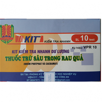 Bộ test nhanh thuốc trừ sâu, 10 test/bộ