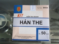 Kiểm tra nhanh hàn the, 50 test/bộ