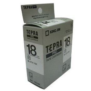 Băng mực Tepra 18mm màu trắng ( SS18K)